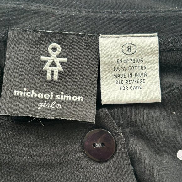 Michael Simon Girl Christmas Top Size 8 Santa Snowman Sequin - Picture 7 of 8